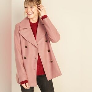 Old Navy Pink Double-Breasted Coat